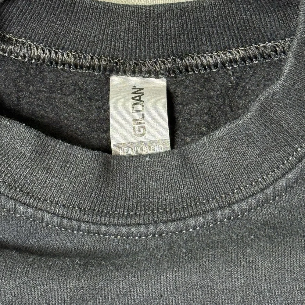 Gildan‎ Volleyball Sweatshirt Youth XL Black Graphic Crewneck Kids Pullover